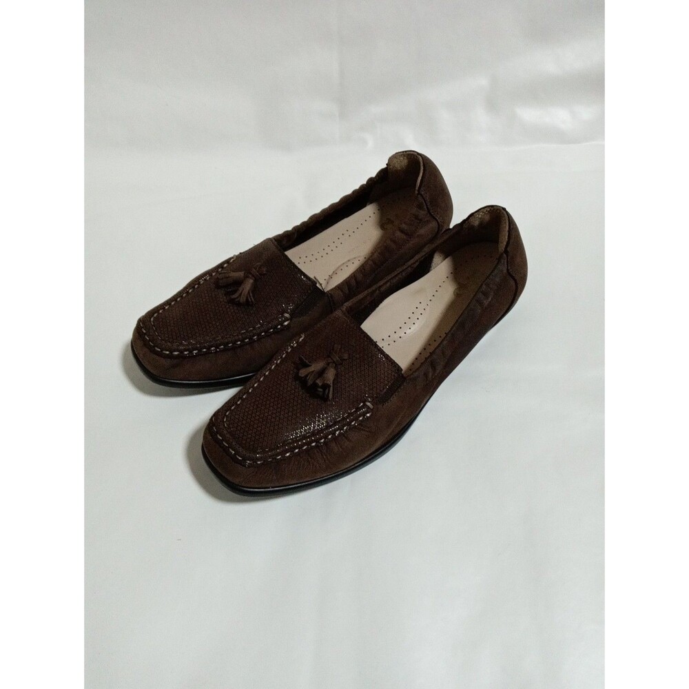 Women’s SAS Hope Slip On Brown Leather Tassel Comfort  Loafers 7.5 Shoe USA - Picture 9 of 14